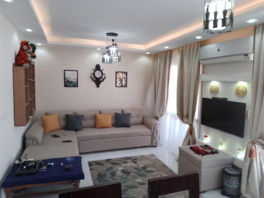 Simple green compound apartment