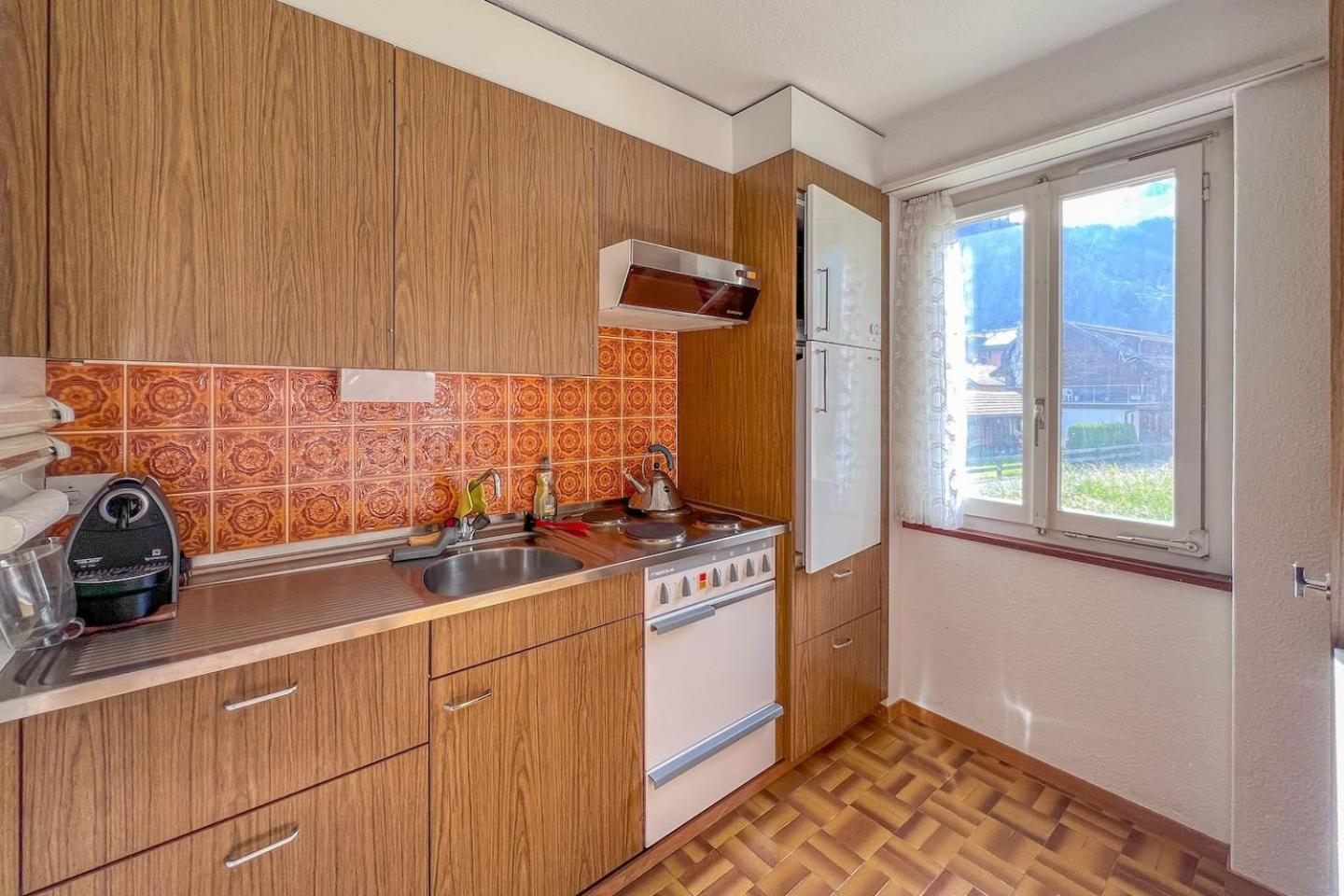 With Mountain View & Balcony Kitchen Parking