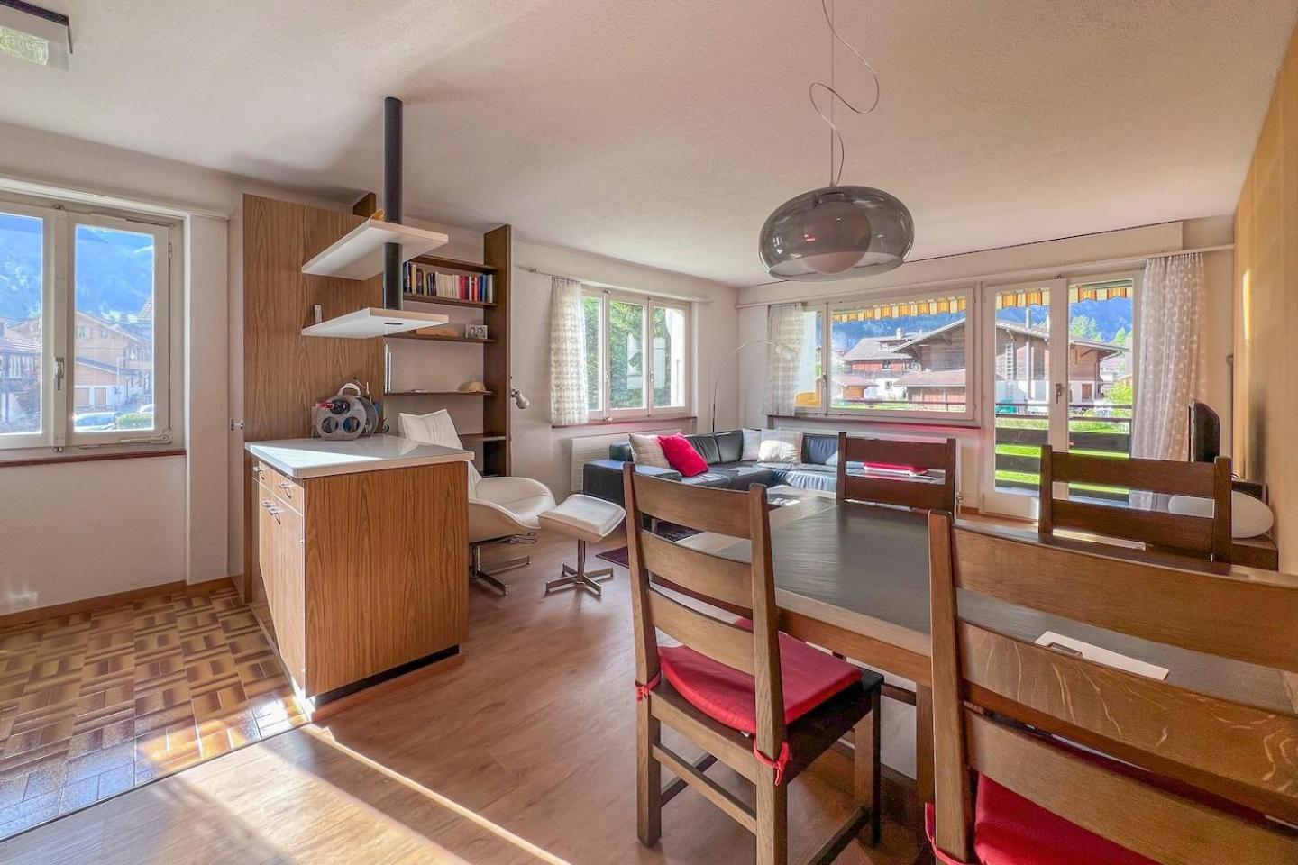 With Mountain View & Balcony Kitchen Parking
