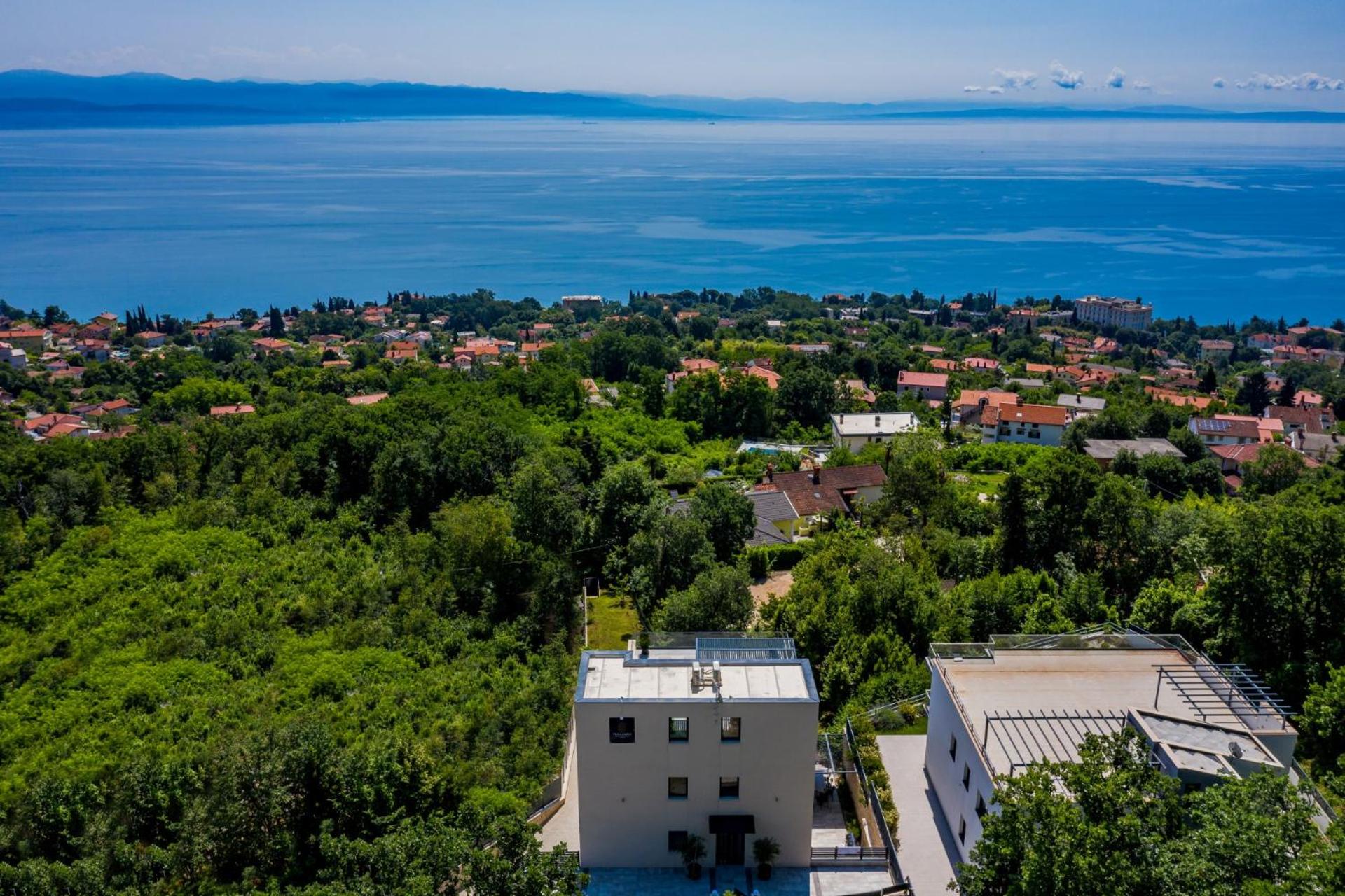Villa Lamia in Opatija with a sea view