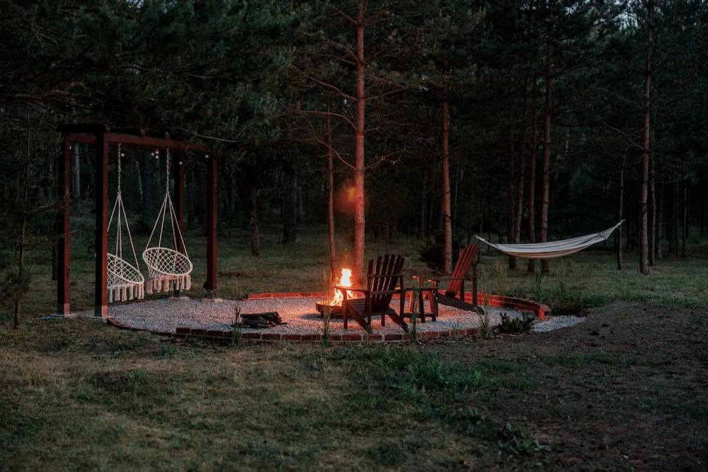 Vienis glamping - cozy and private forest house view 5