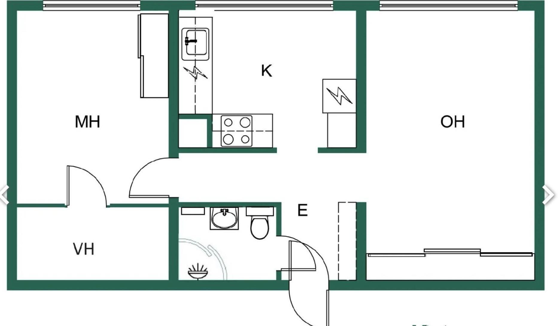 Modern 2 rooms apartment in the city centre, free parking, 55m2 view 2