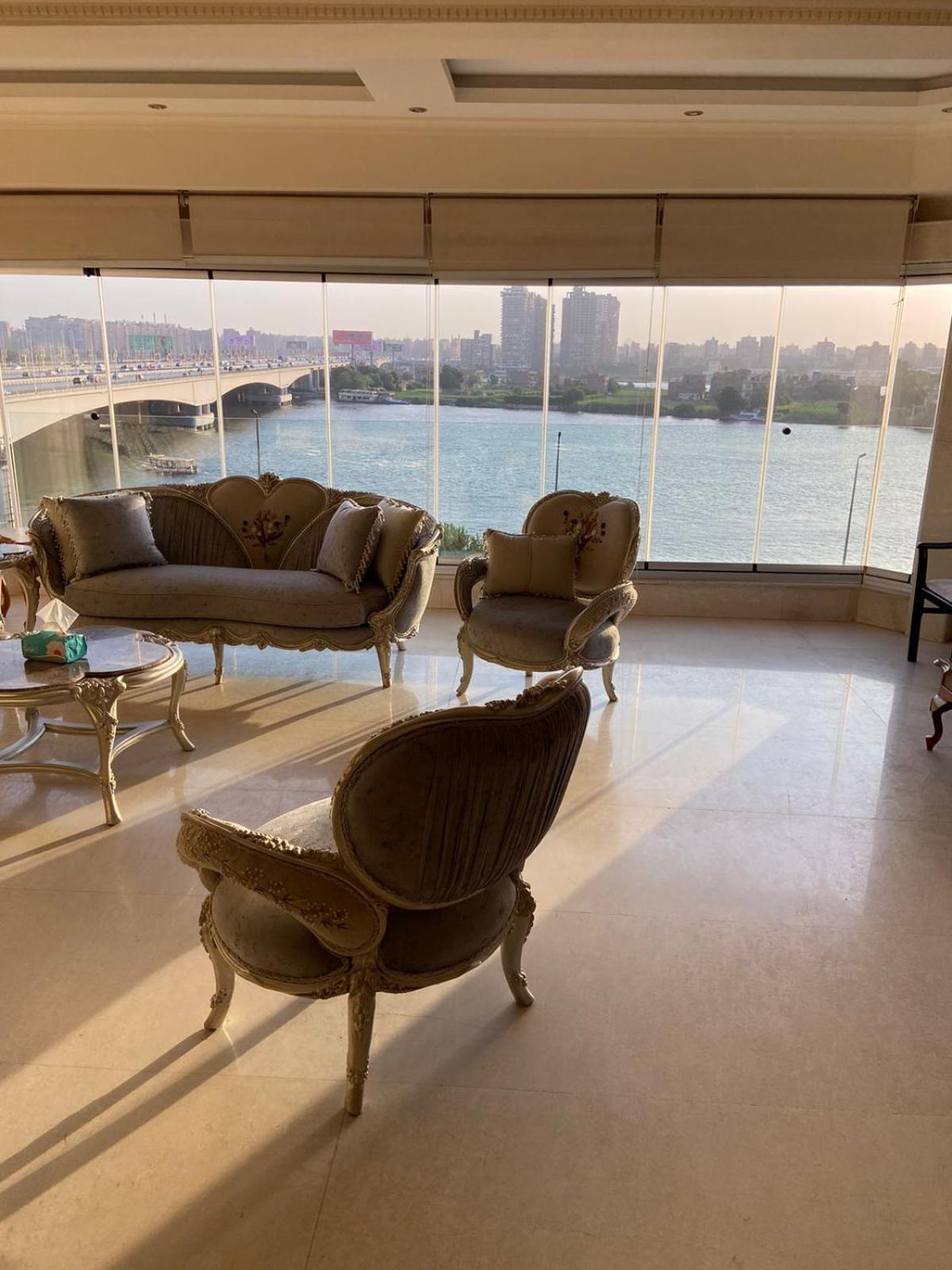 a 3 bedroom apartment with lovely Nile view