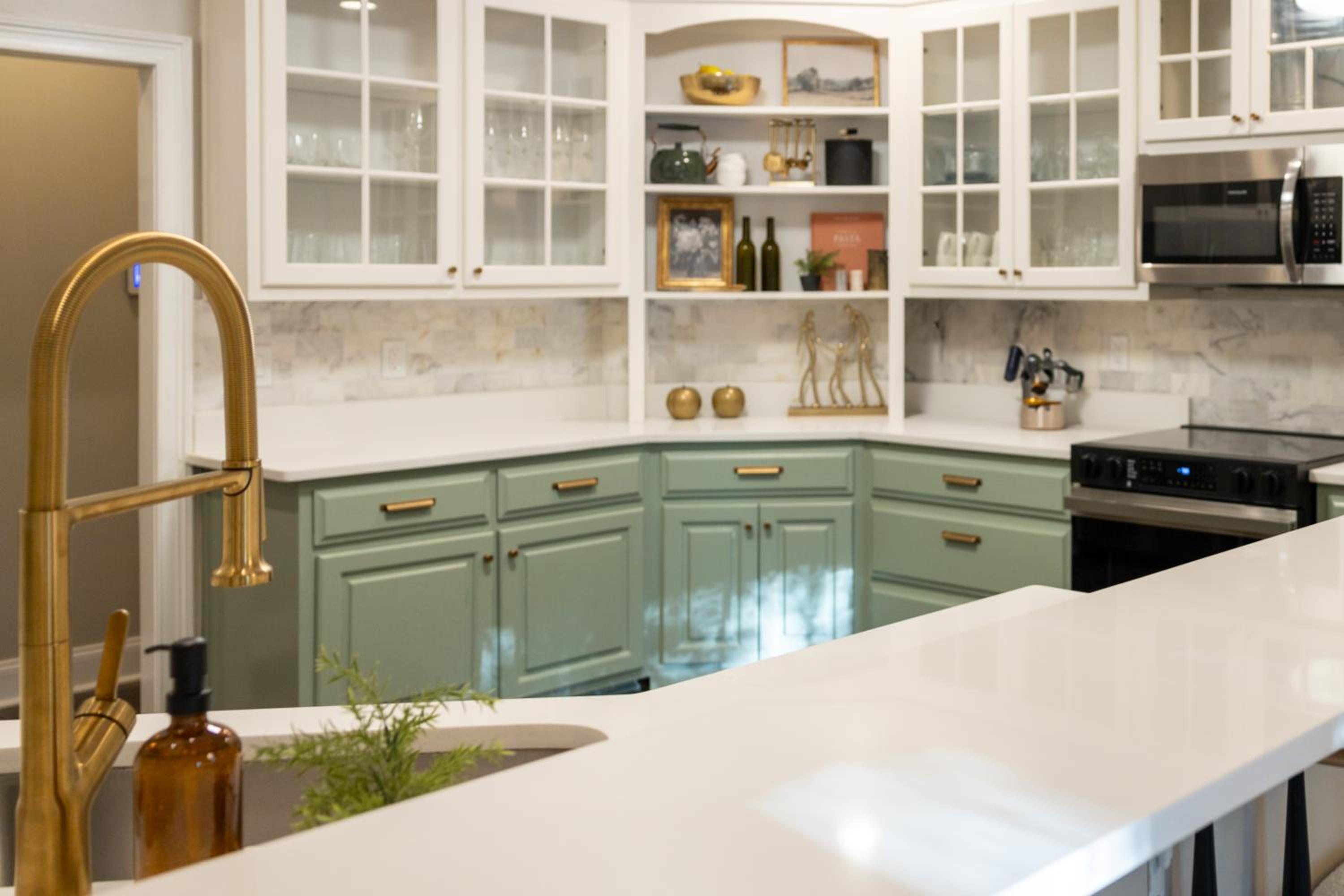 Sink into the Luxe Corner Tub at an Upscale, Spacious Home view 2