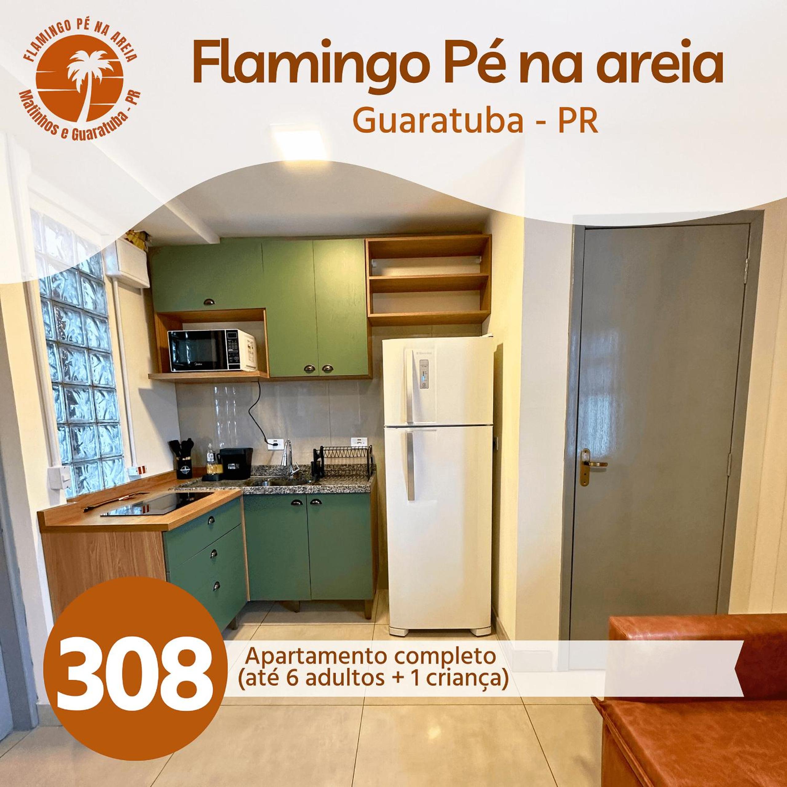 Flamingo Pé na areia Guaratuba