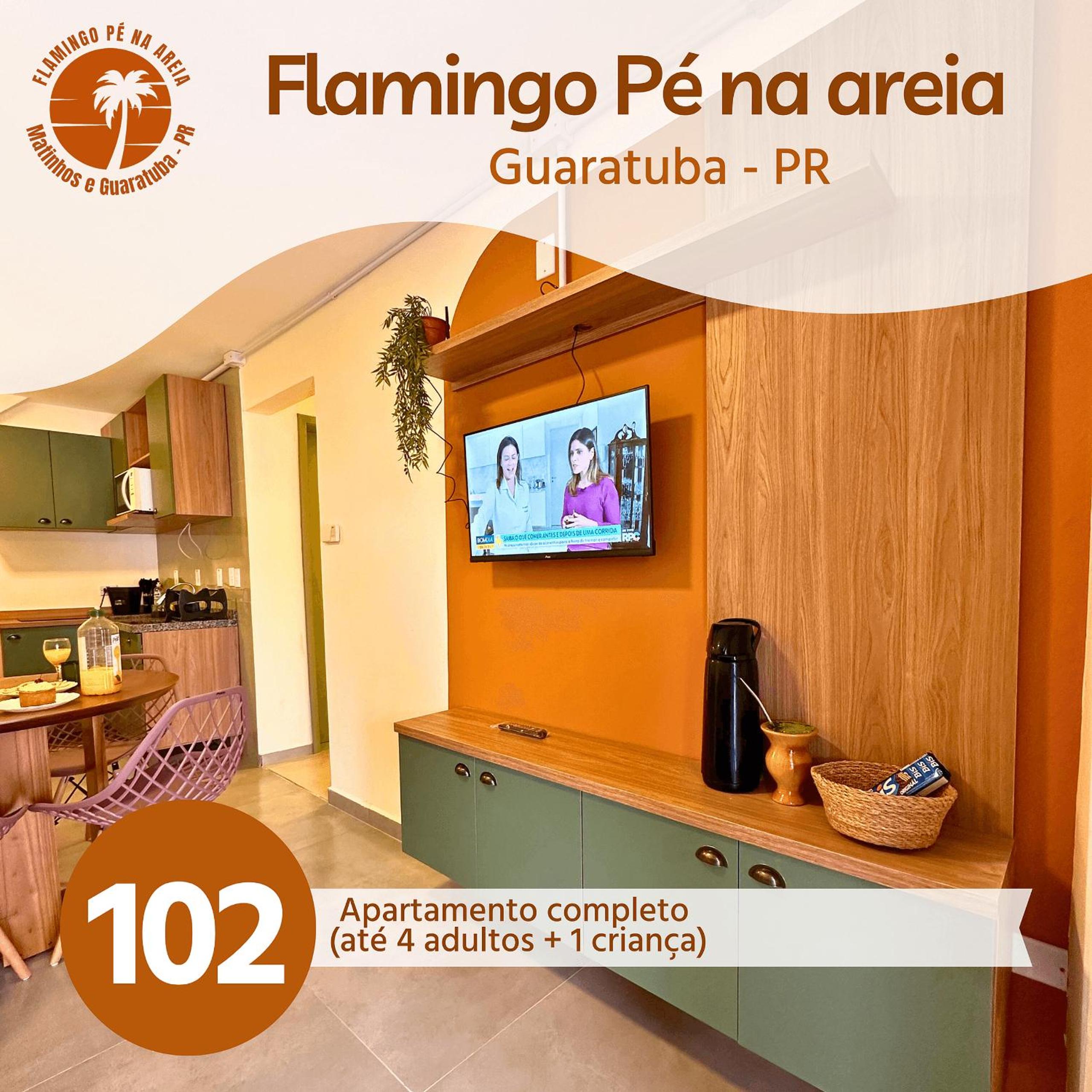 Flamingo Pé na areia Guaratuba