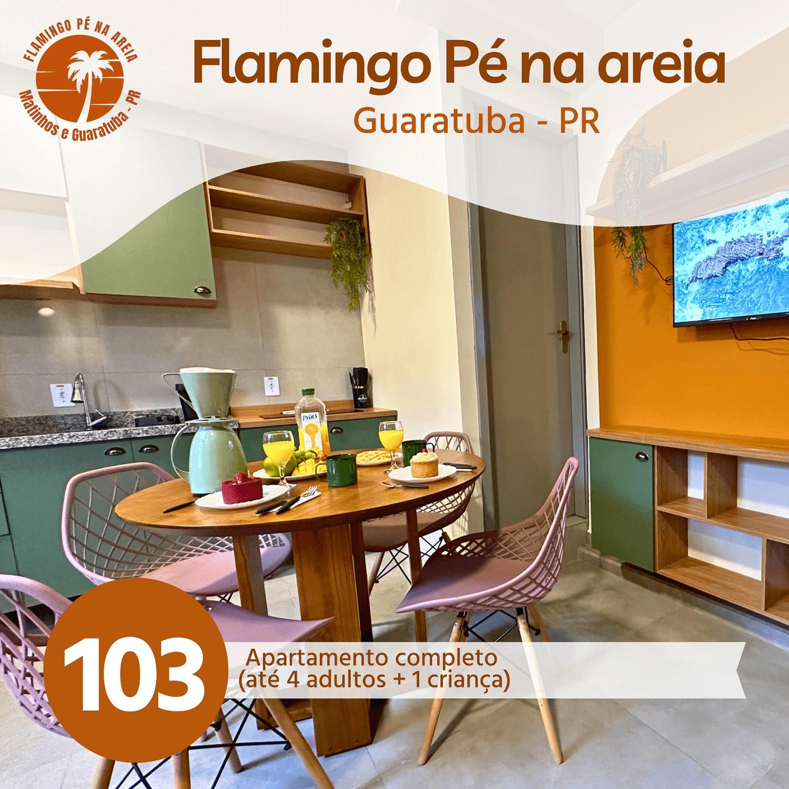 Flamingo Pé na areia Guaratuba
