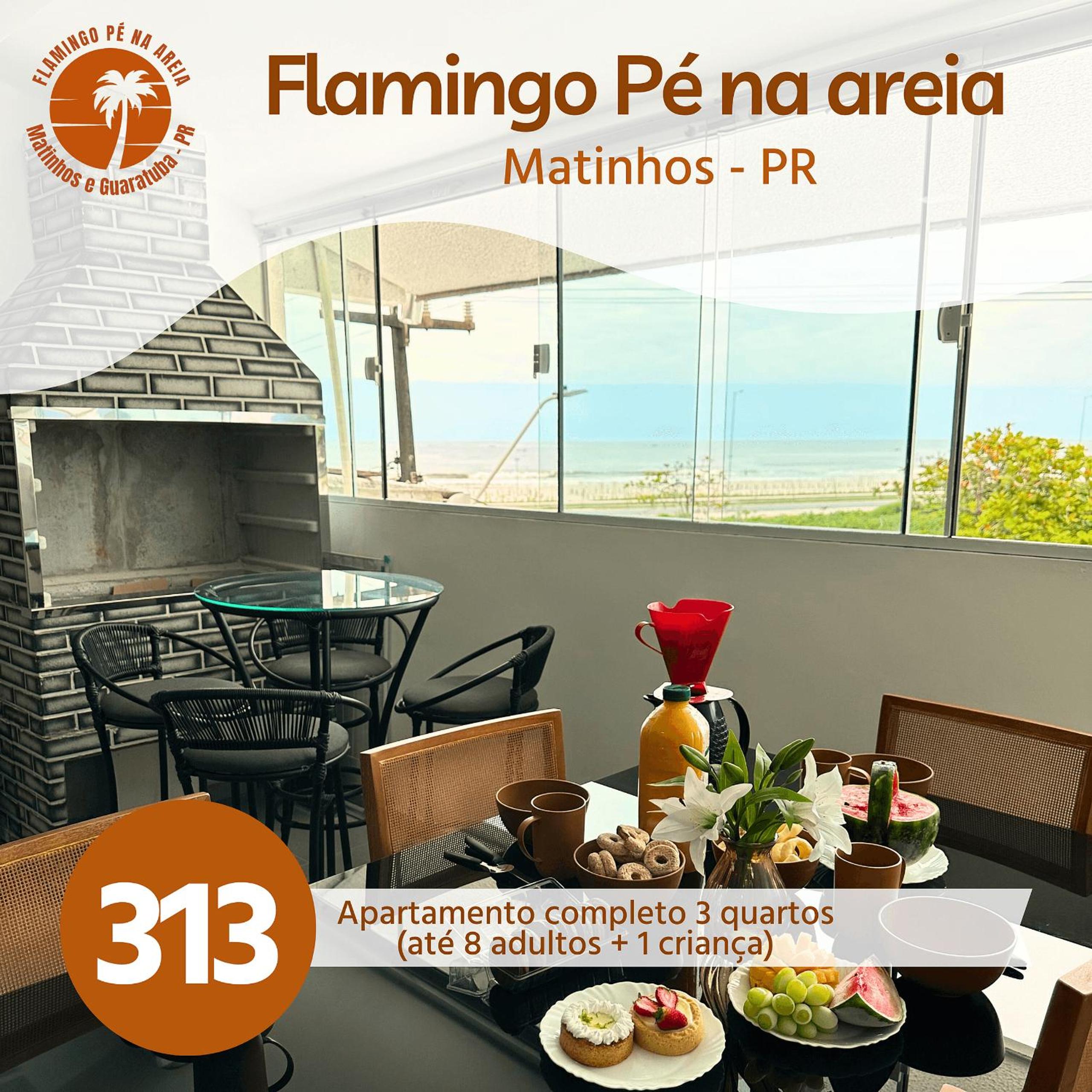 Flamingo Pé na Areia