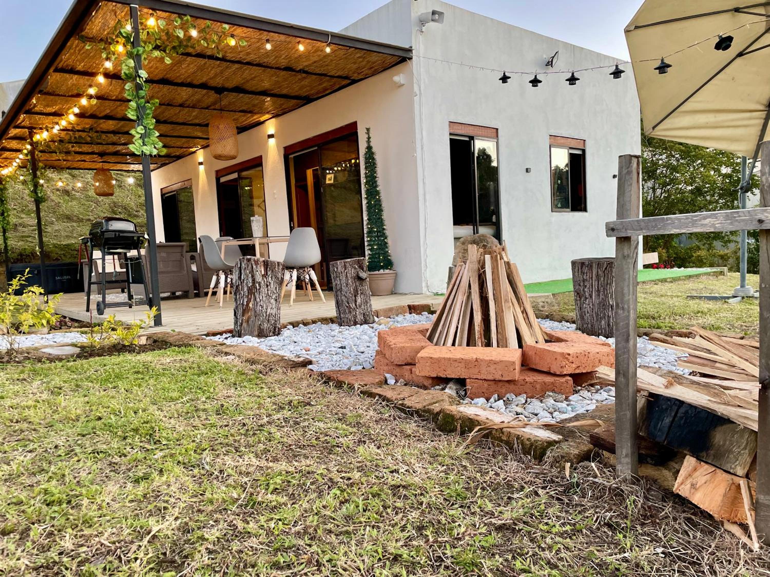 Casa campestre descanso relajación jacuzzi BBQ amplias zonas verdes