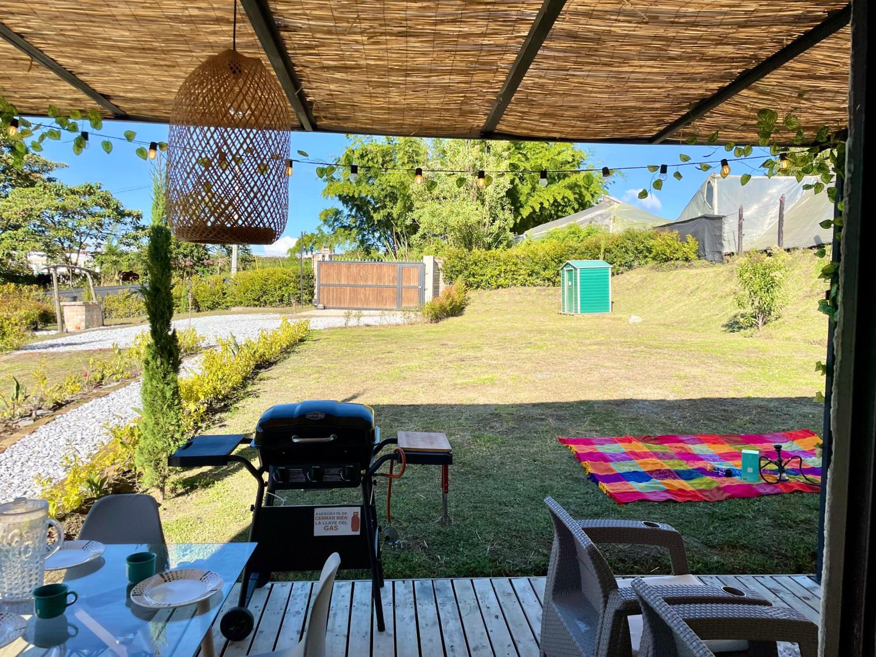 Casa campestre descanso relajación jacuzzi BBQ amplias zonas verdes