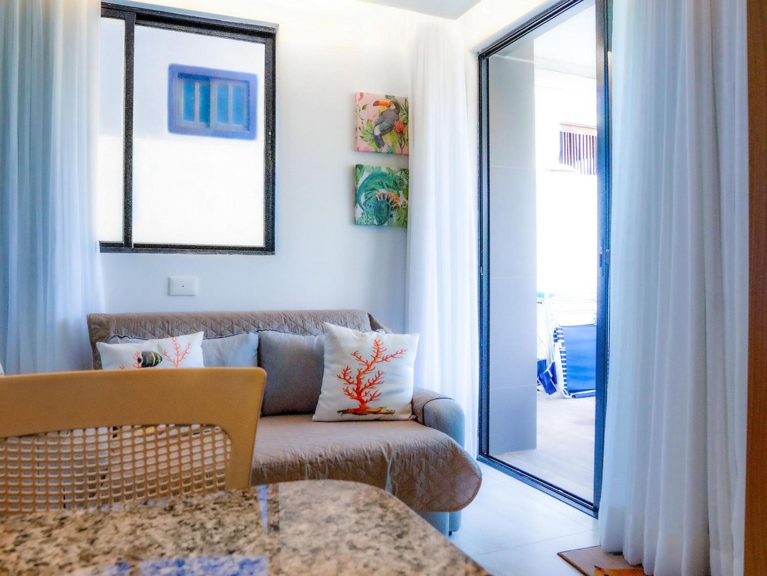 Beachfront flat at Porto de Galinhas beach, close to the natural pools.