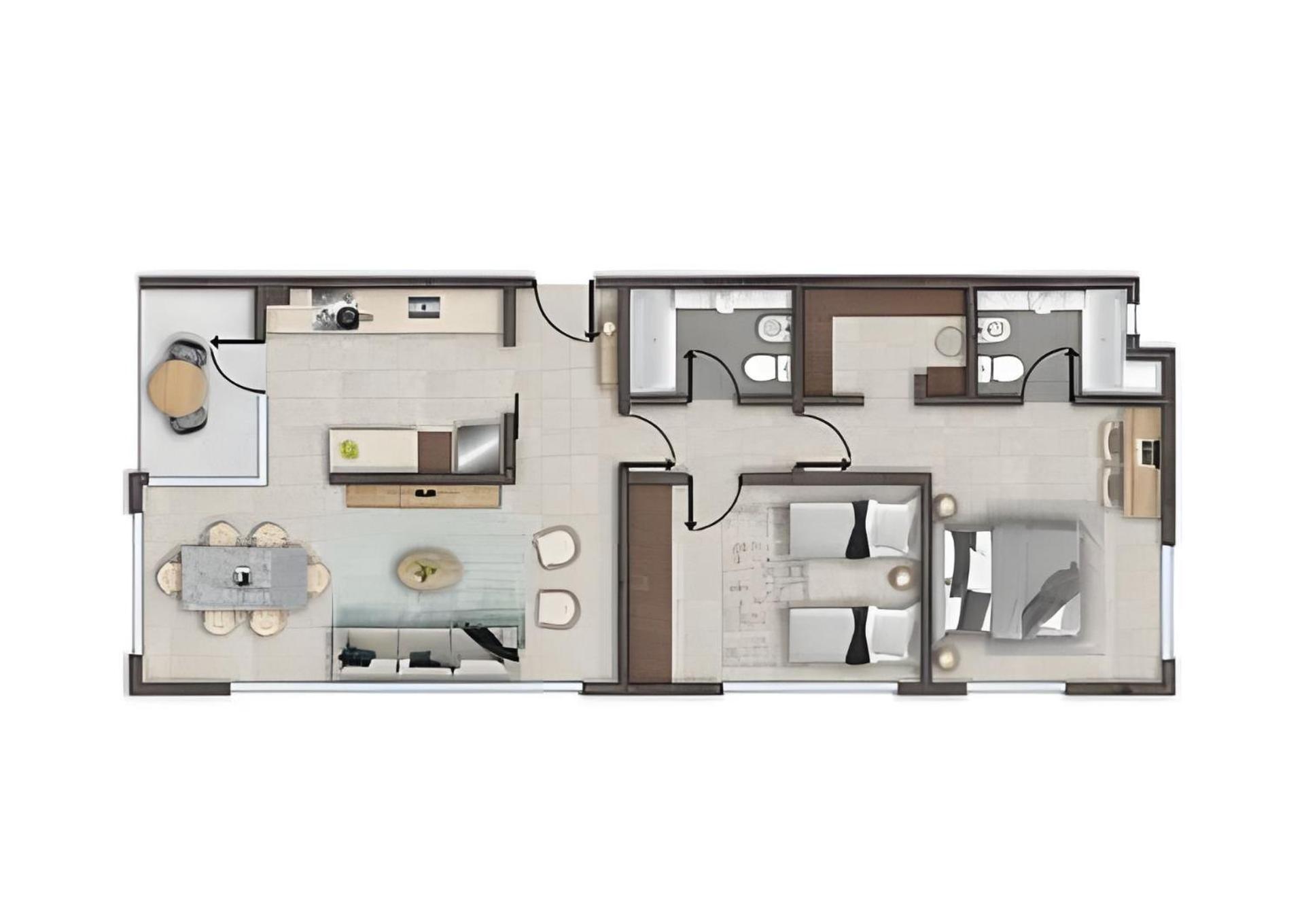 High-End Tower Pool, Gym & Sauna in Palermo Soho