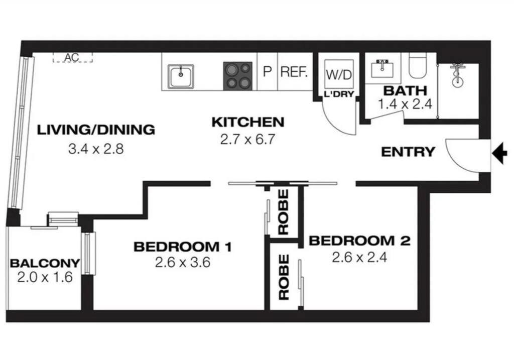 Modern & Stunning In CBD-Close To Everything 2B1B