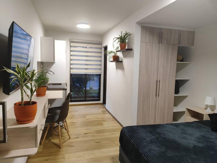 Lindo monoambiente con balcon y vista a El Prado