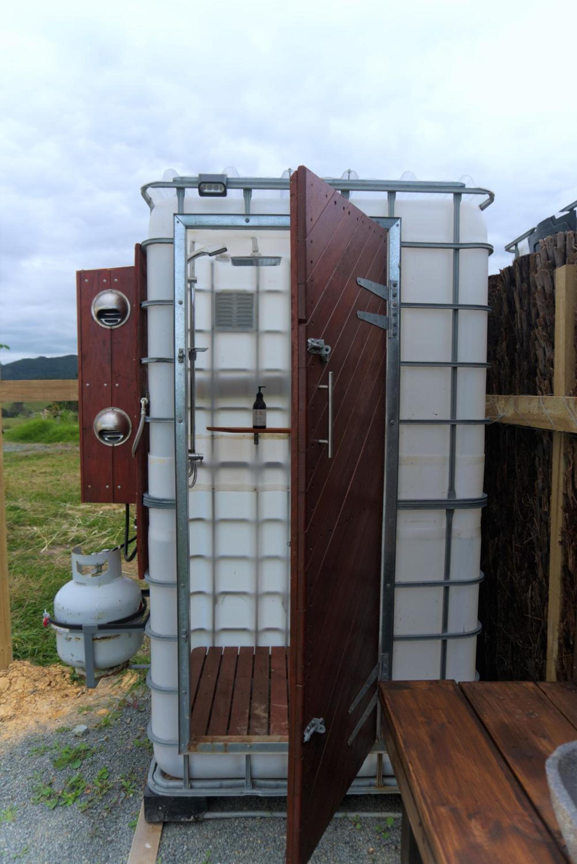 Waipū Thunder Domes no.1 offgrid eco glamping dome view 2