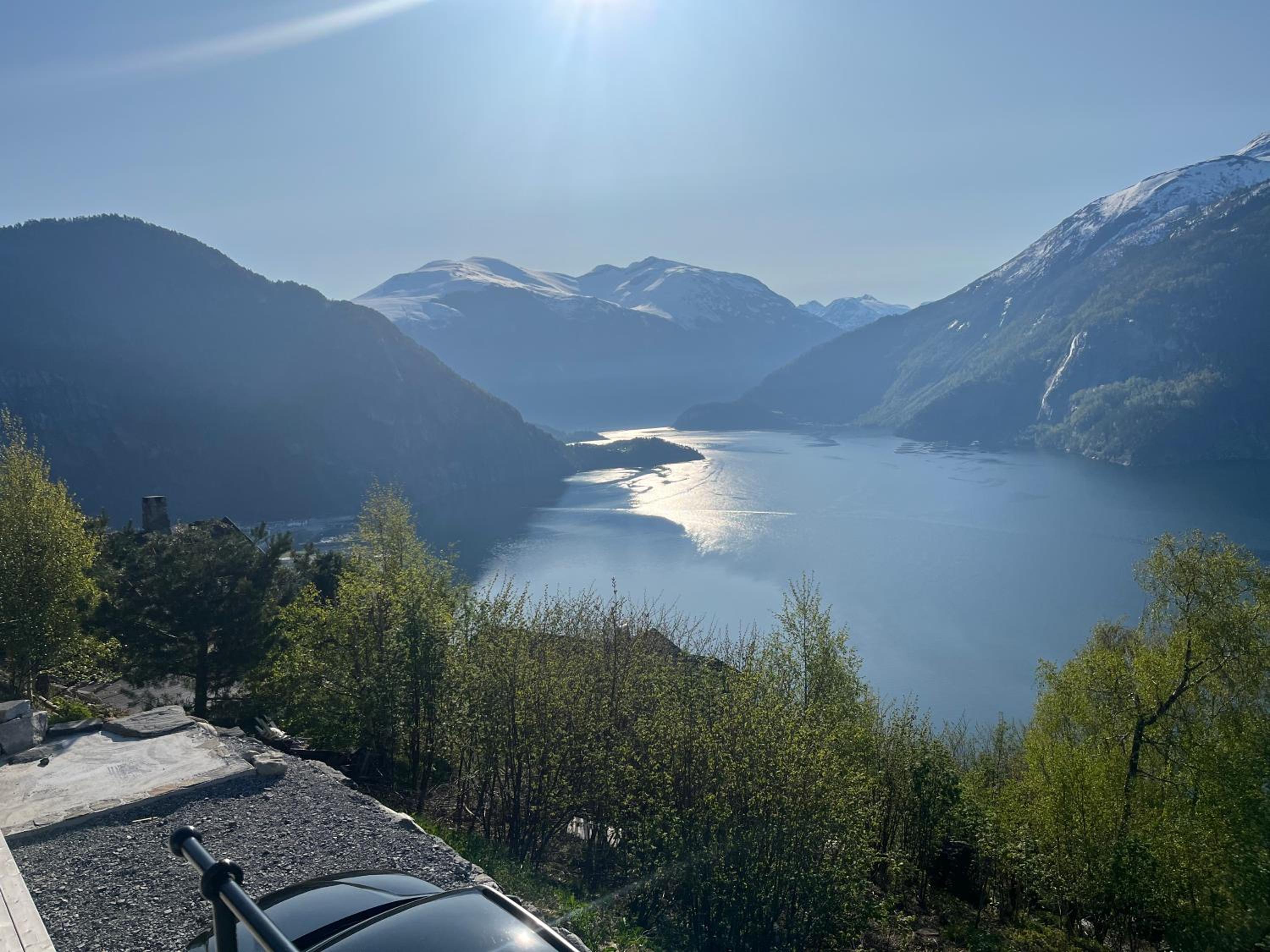 Chalet with amazing fjord view in Lingåsen view 4