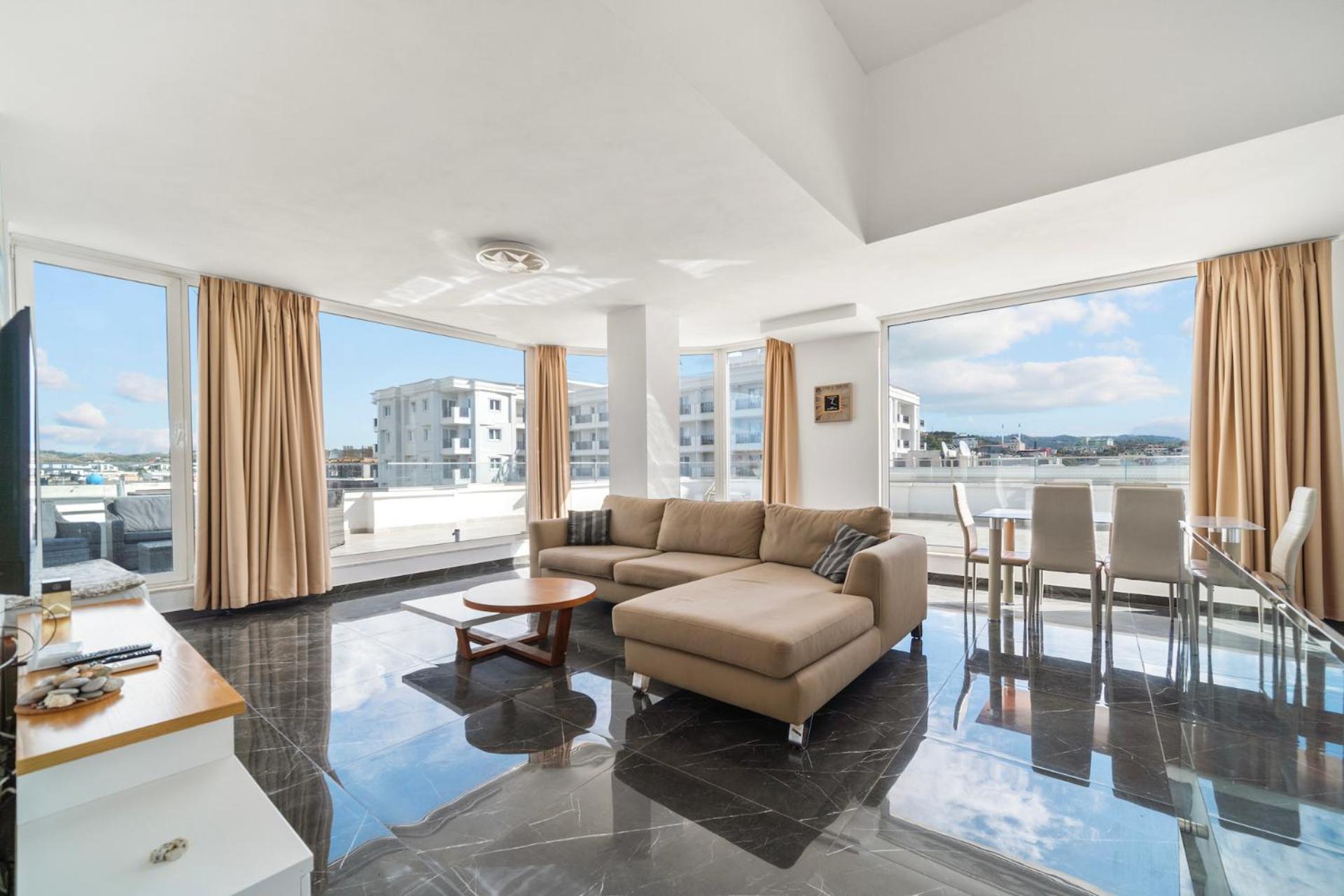 Penthouse with sea view in Durrës - amazing terrace of 400m2 with panoramic view