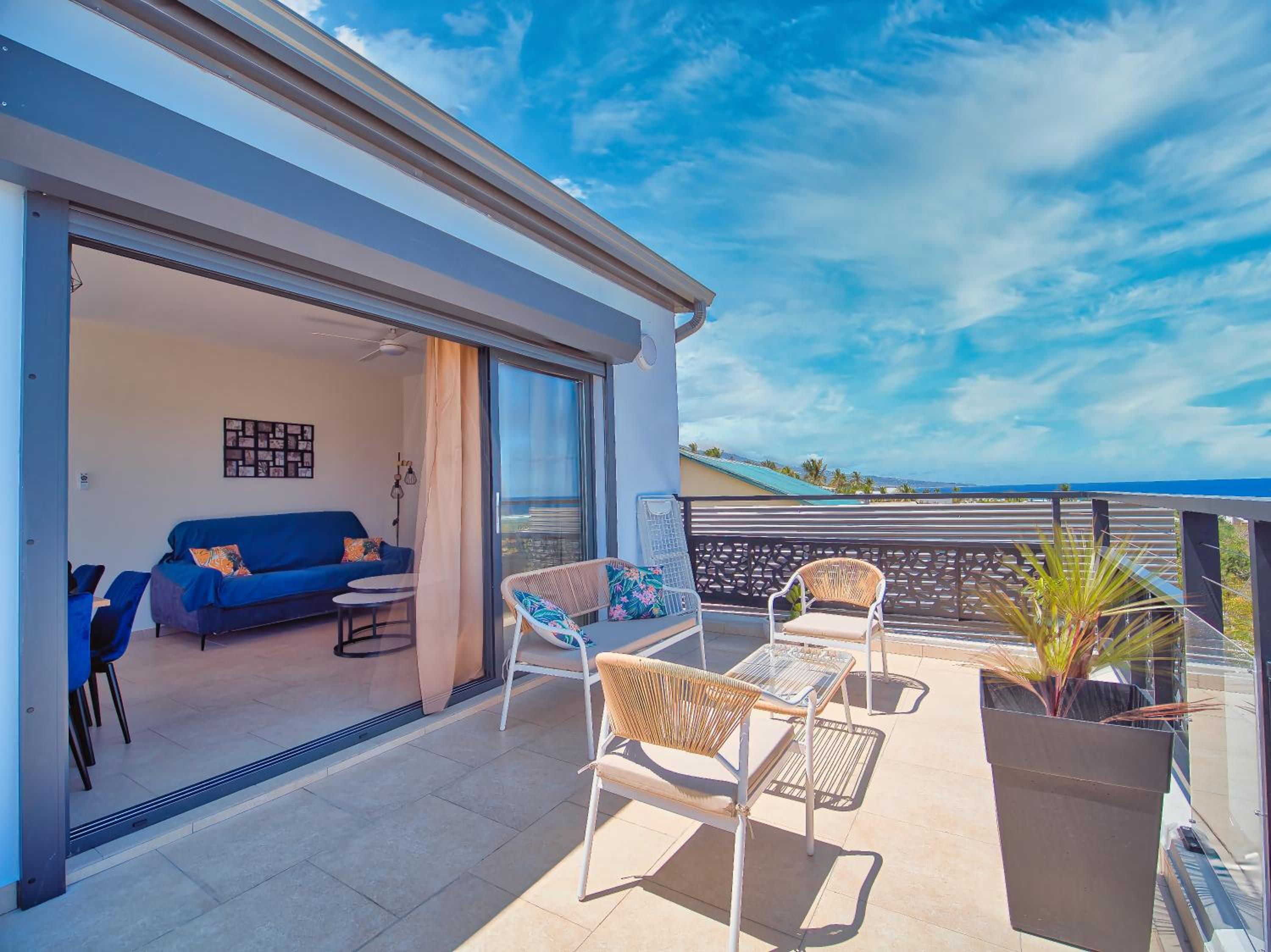 tropical sea view - T3 tout confort, la saline les bains view 3