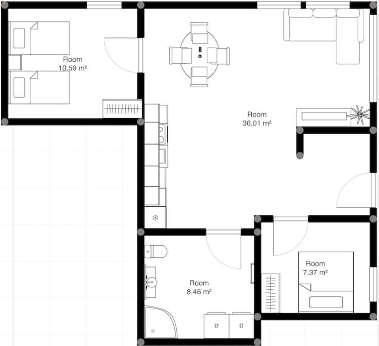 Apartment close to Arctic Cathedral and Cable car view 4