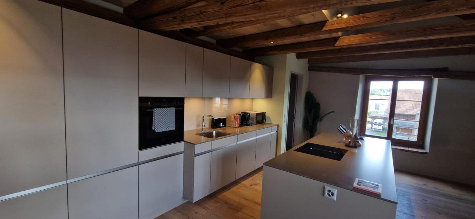 Visionary Hospitality Bassersdorf, Zürich - Premium Apartments in Swiss Style with Free Parking, Washer, Kitchen, Terrace, Vaulted Cellar Event Room, Bus S