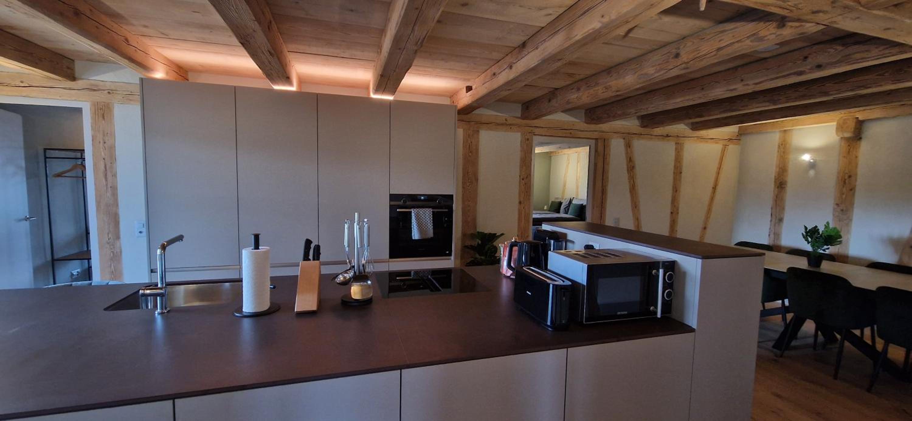 Visionary Hospitality Bassersdorf, Zürich - Premium Apartments in Swiss Style with Free Parking, Washer, Kitchen, Terrace, Vaulted Cellar Event Room, Bus S
