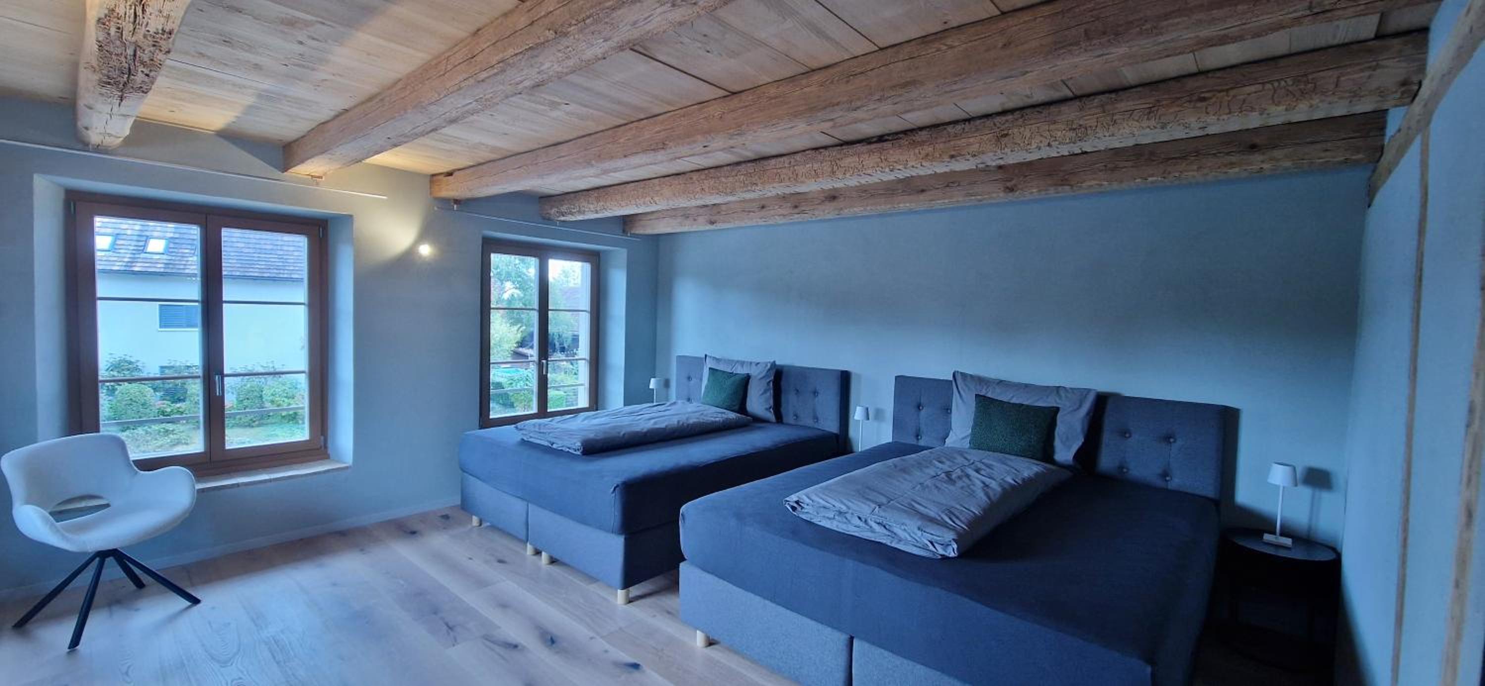 Visionary Hospitality Bassersdorf, Zürich - Premium Apartments in Swiss Style with Free Parking, Washer, Kitchen, Terrace, Vaulted Cellar Event Room, Bus S