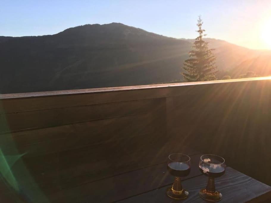 Sonnige ruhige Fewo Bergpanorama auf 1200m mit Süd Balkon