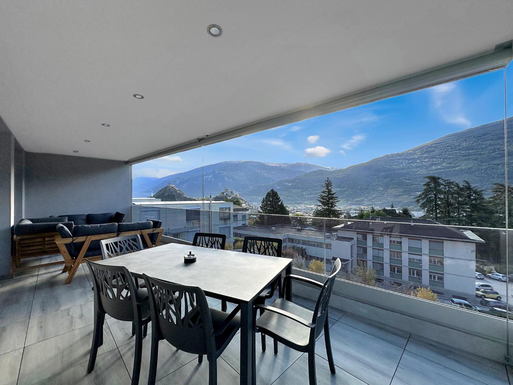 Majestic & Exclusive View of Sion - Swiss Alps