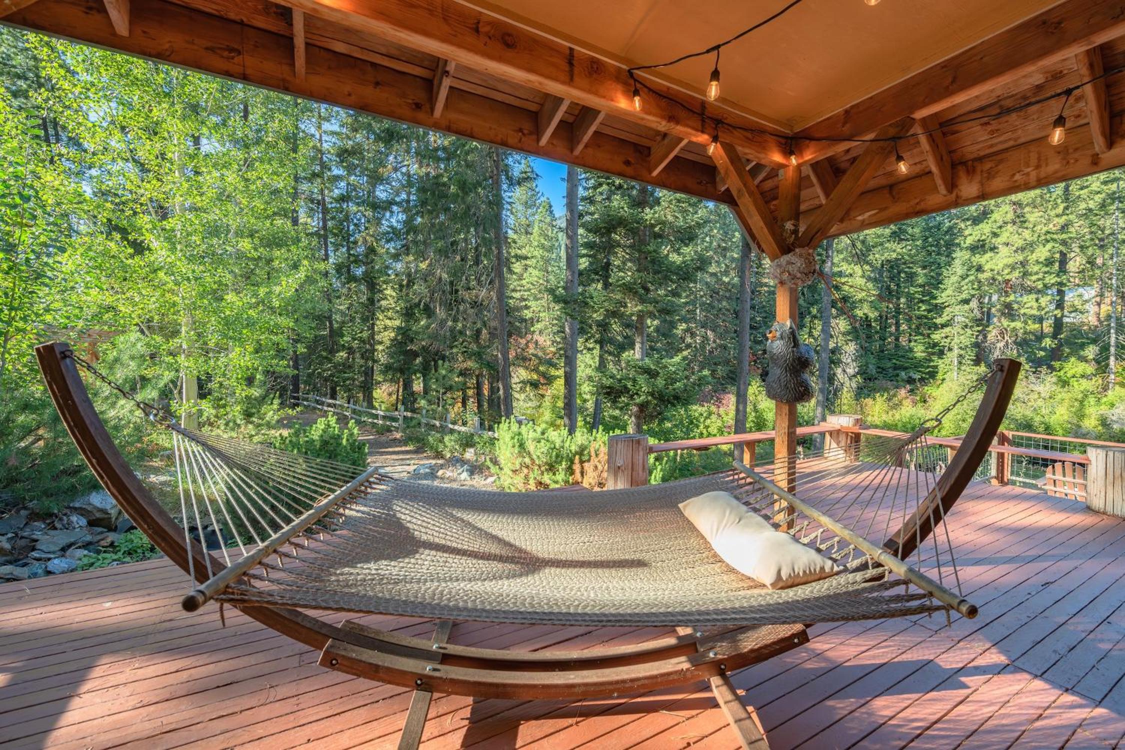 Waterfront cabin with private beach access view 5