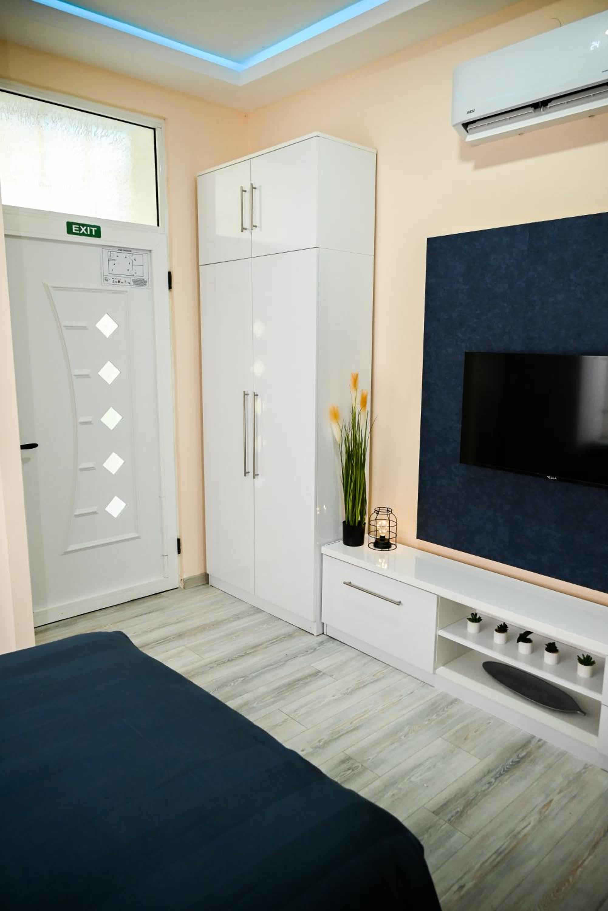 Blue apartment