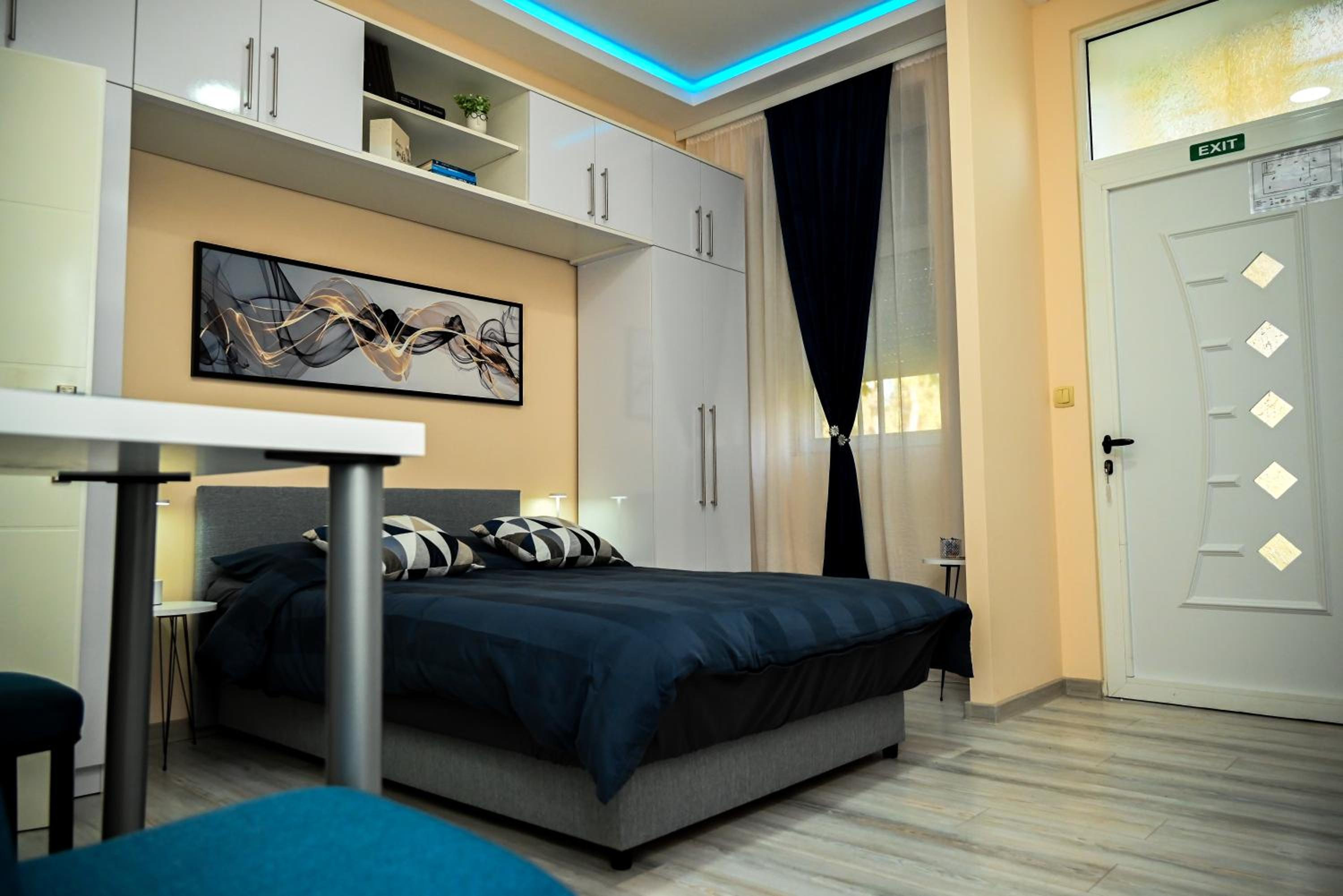 Blue apartment