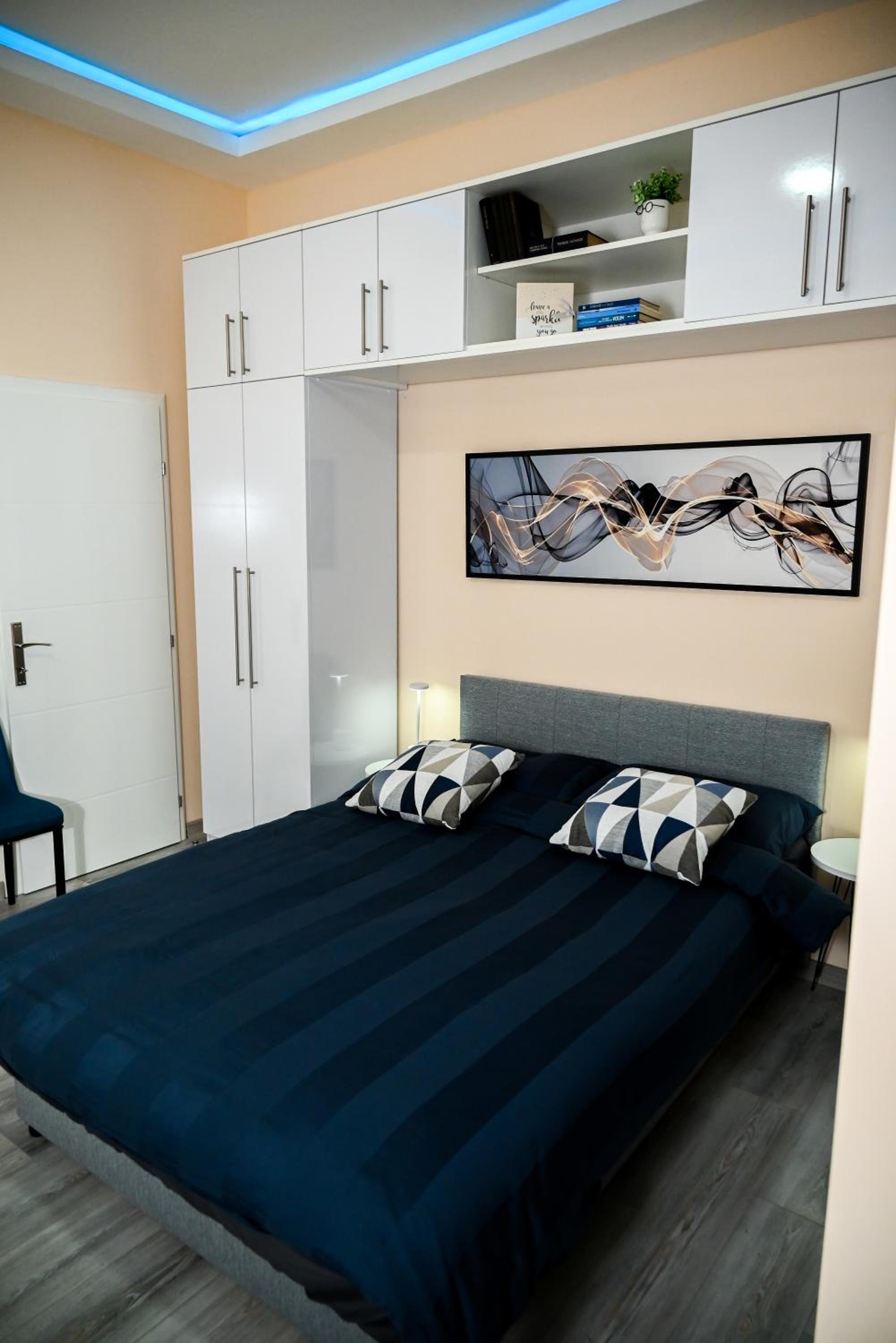 Blue apartment
