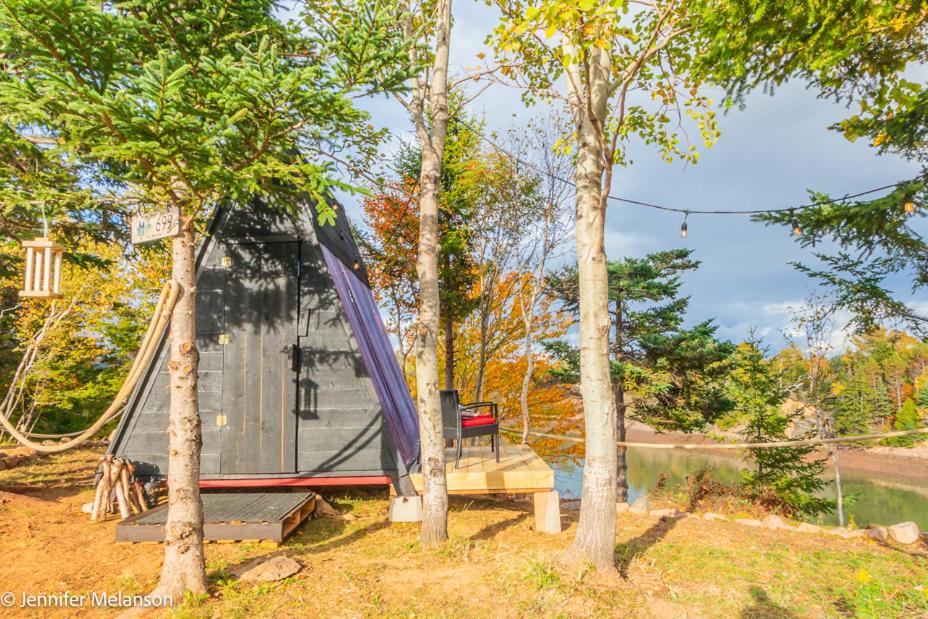 Wooden A-Frame Tent
