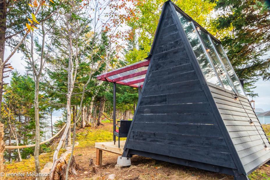 Wooden A-Frame Tent
