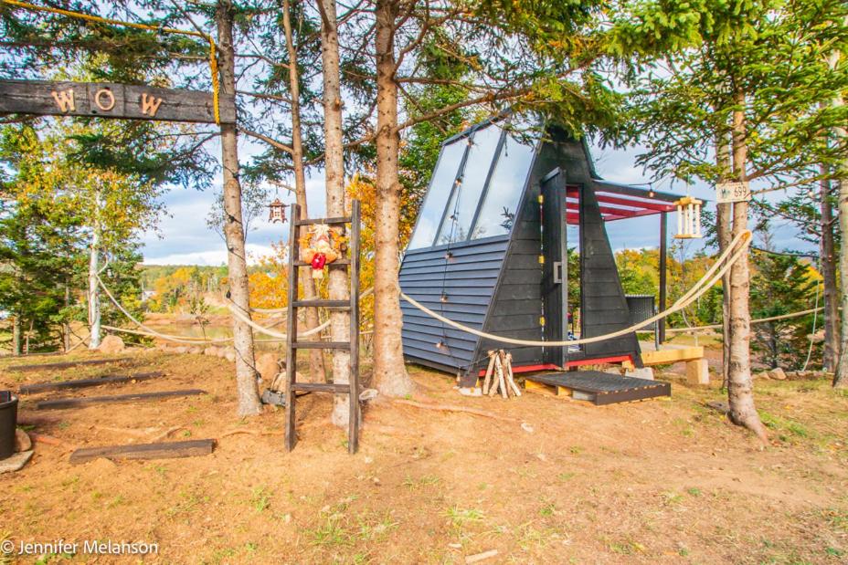 Wooden A-Frame Tent