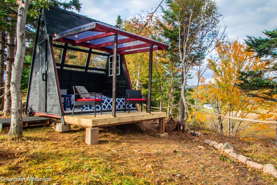 Wooden A-Frame Tent