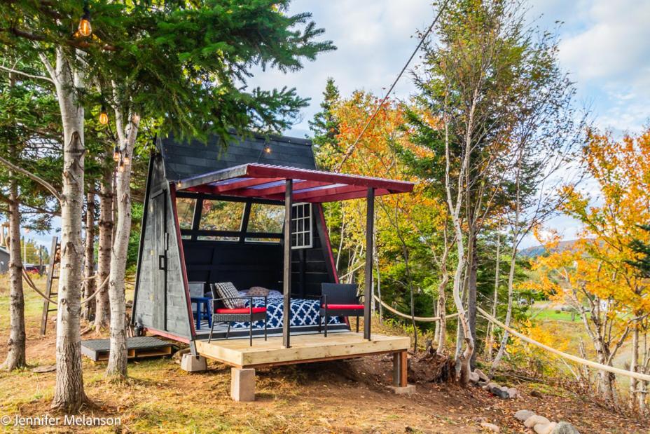 Wooden A-Frame Tent