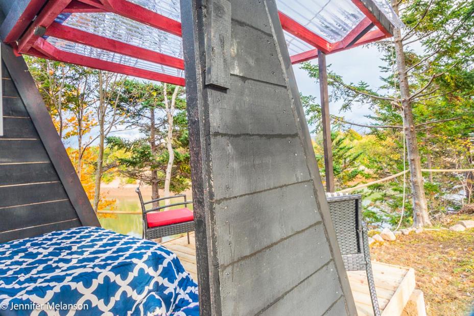 Wooden A-Frame Tent