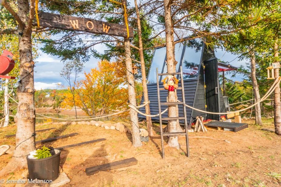 Wooden A-Frame Tent