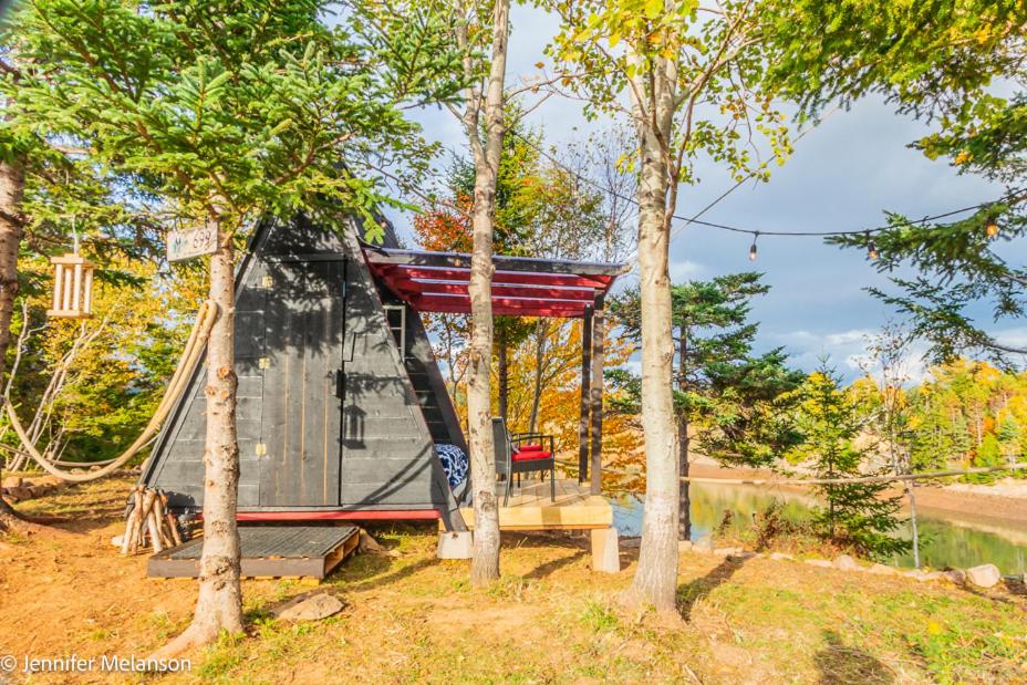 Wooden A-Frame Tent