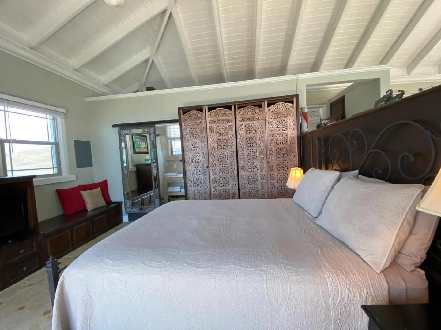 Honeymoon Cottage Atop a rocky peninsula surrounded by the Caribbean Sea view 2