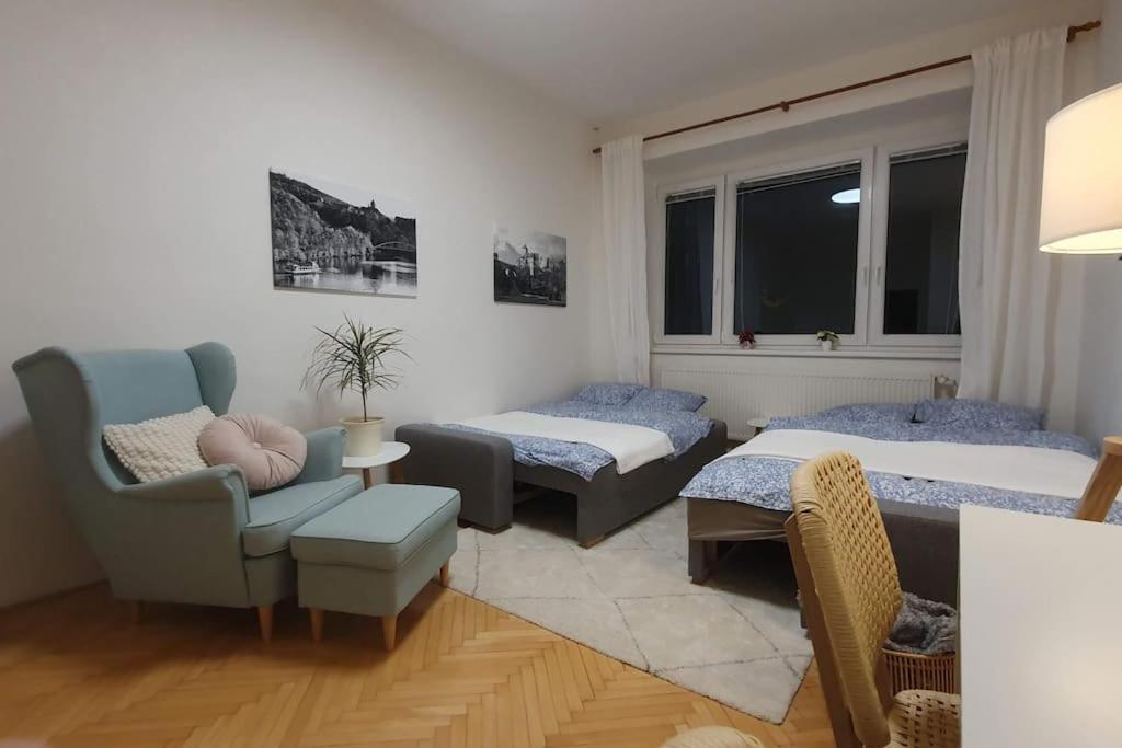 Apartmán s balkonem u parku & 15 minut do centra