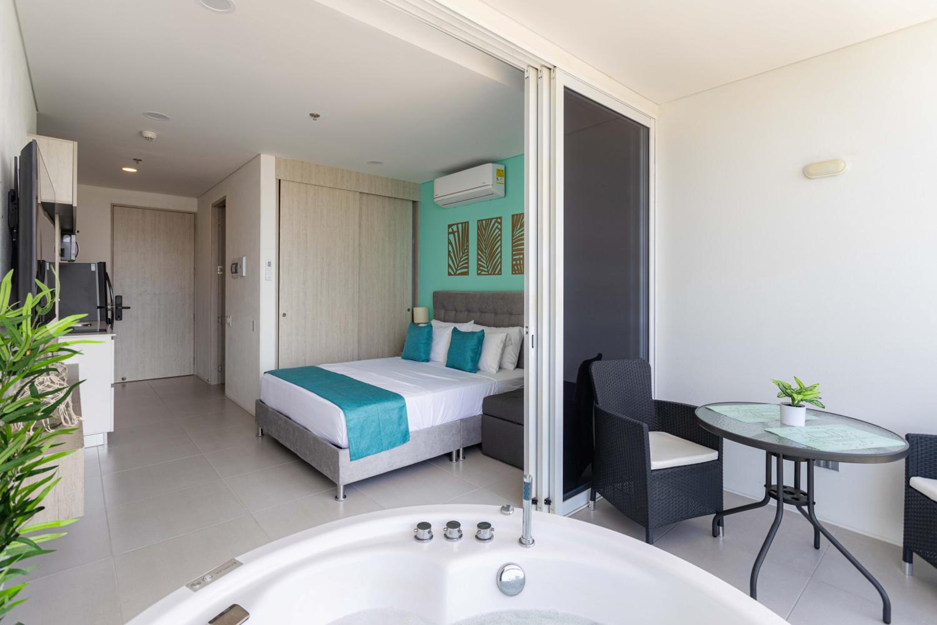 Hermosa suite con vista al mar