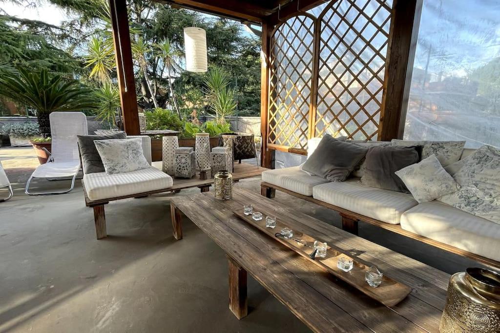 Mansarda monolocale in roof garden