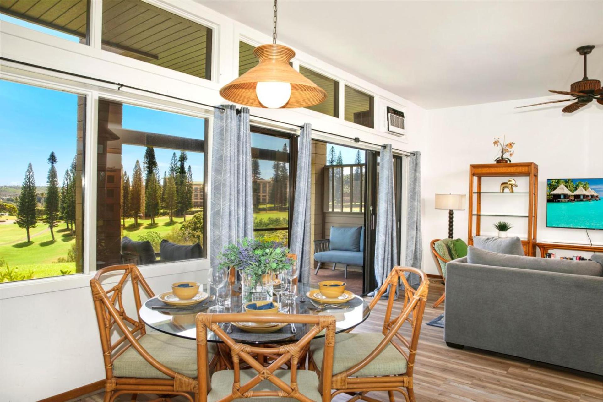 KBM Resorts FREE CAR Kapalua Ridge Villas Ocean view Recently remodeled Ground Floor 1-Bedroom Den Condo KRV-514 view 5