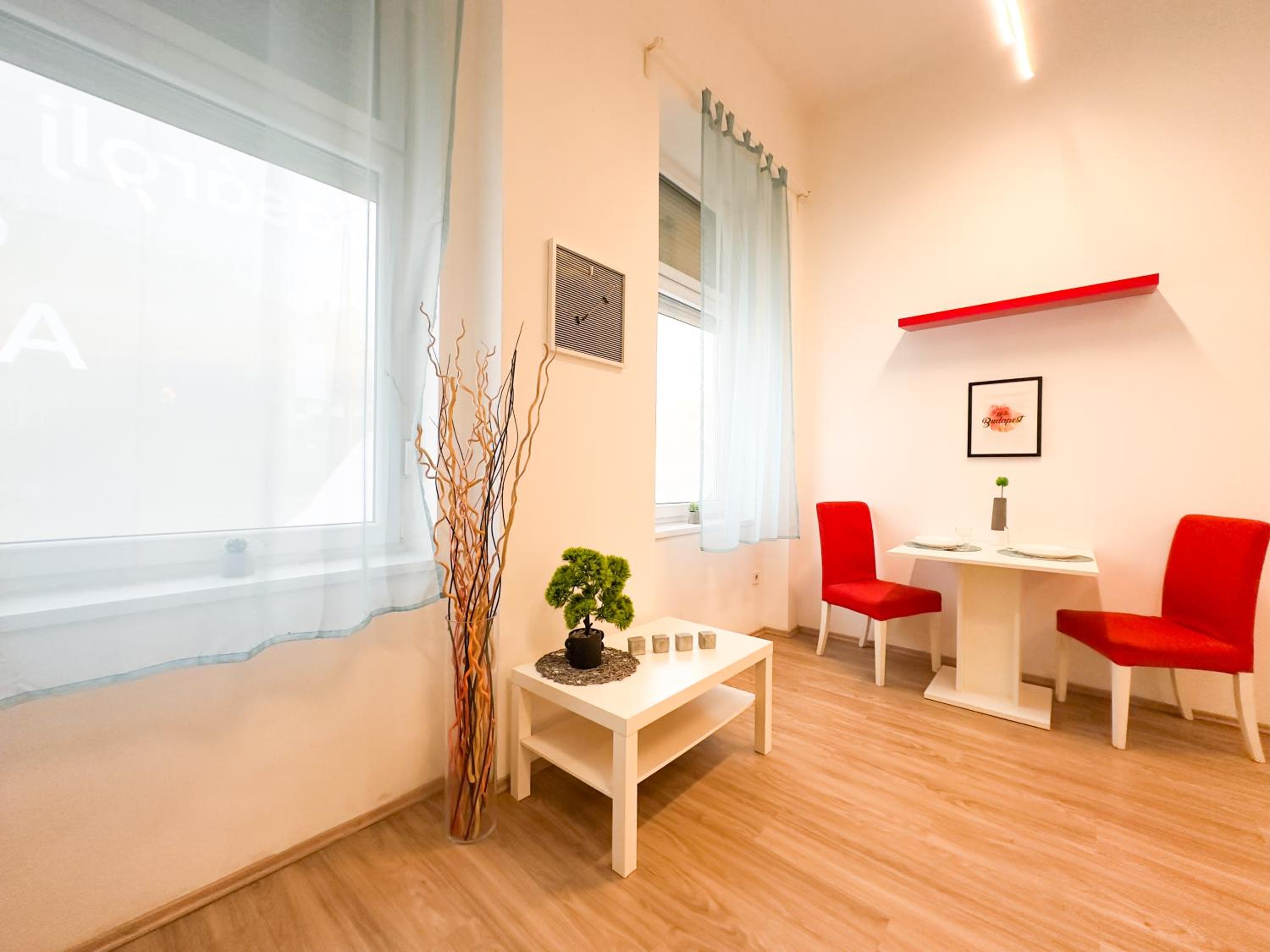 Spacious Buda Apartment Air Conditioning