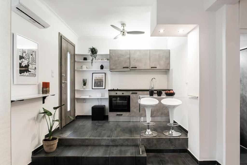 Cosy minimal apt close to Kallimarmaro