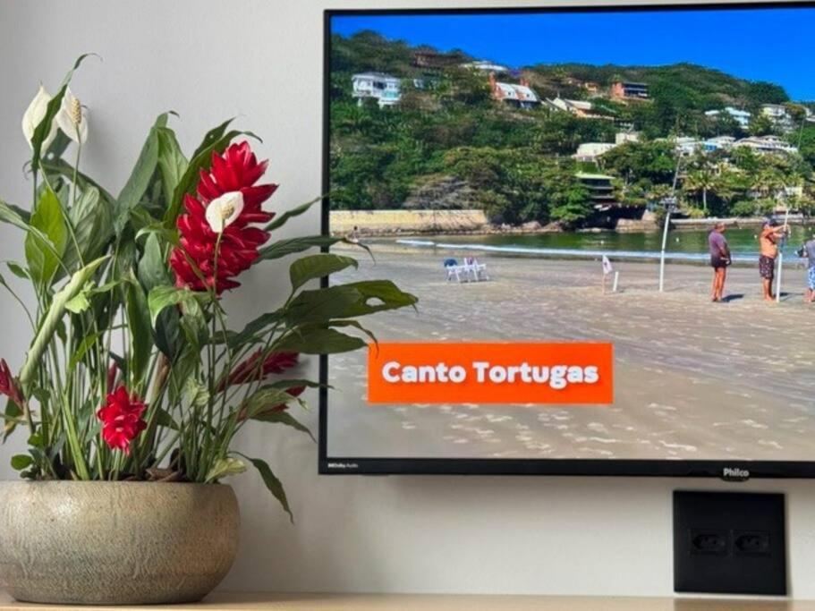 Apto Verde Mar, 1 quadra da praia com ar e garagem