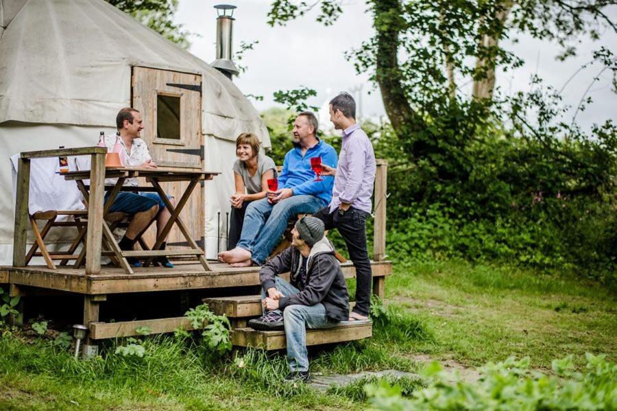 Ceridwen Glamping, double decker bus and Yurts