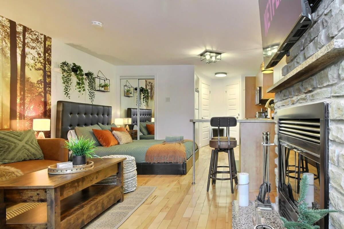 Enchanting Loft - Fireplace AC Quebec Downtown